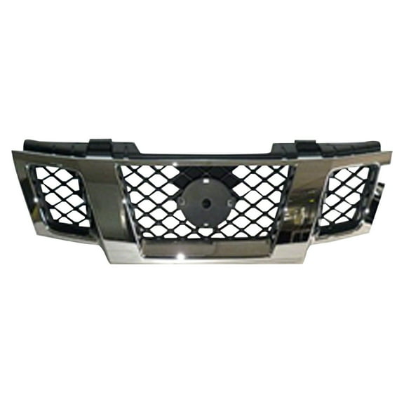 New Aftermarket  Premium Fit Chrome / Black Front Grille 62310ZL00B fits 2009-2021 Nissan Frontier