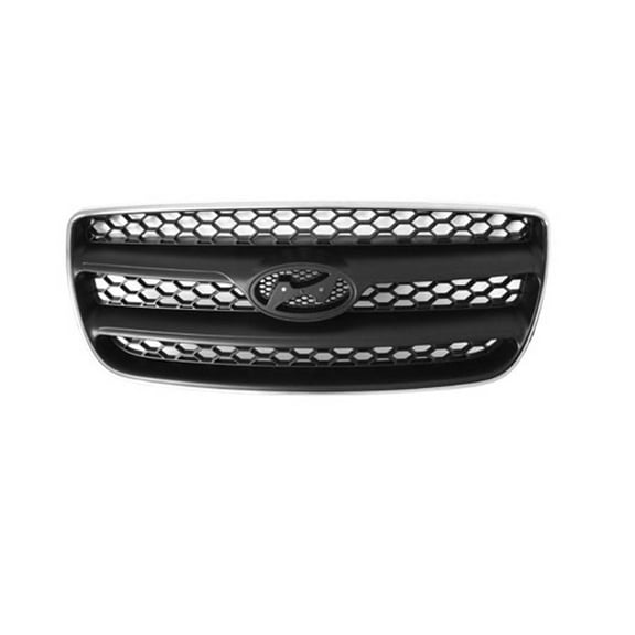 New Aftermarket Premium Fit Chrome / Black Front Grille 865602B010 fits 2007-2009 Hyundai Santa Fe GL Sport Utility 4-Door