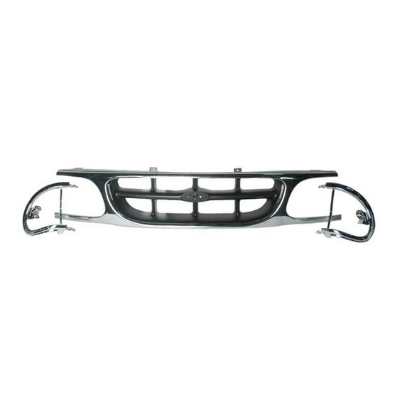 New Aftermarket  Premium Fit Chrome / Silver / Unpainted Front Grille F87Z8200NAD fits 1995 Ford Explorer Expedition Sport Utility 2-Door