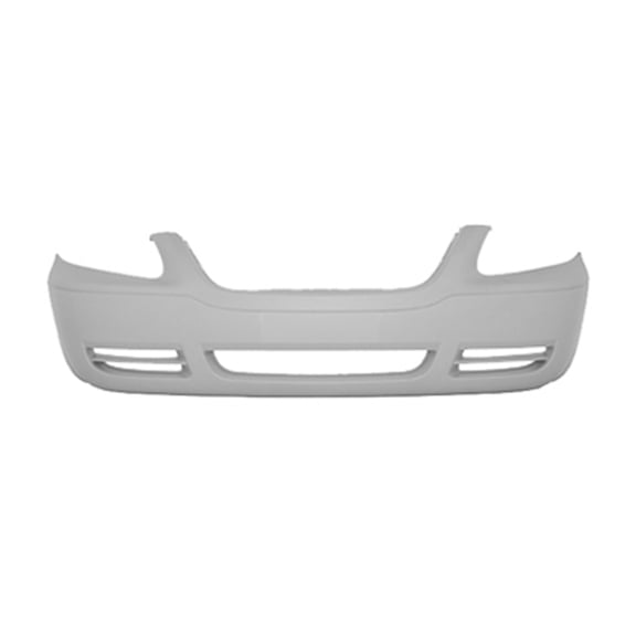 New Aftermarket  Unpainted Front Bumper Cover Replaces 5139119AA Use with 113in Wheel Base fits 2005-2007 Chrysler Town & Country::113in Wheel Base