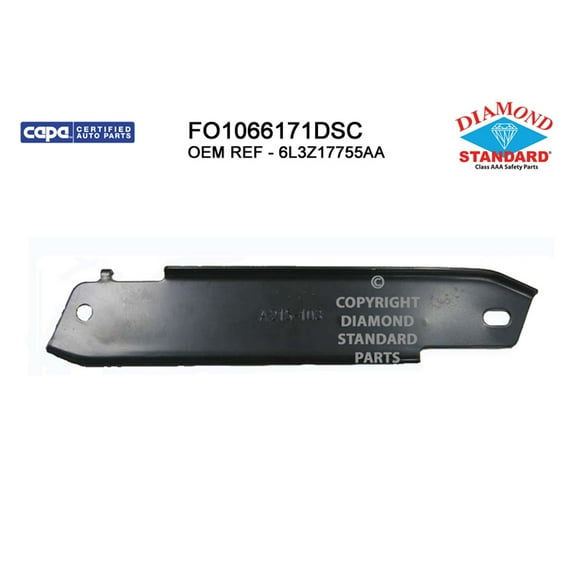 New Aftermarket CAPA Front Driver Side Outer Bumper Cover Support Replaces 6L3Z17755AA fits 2006-2008 Lincoln Mark LT