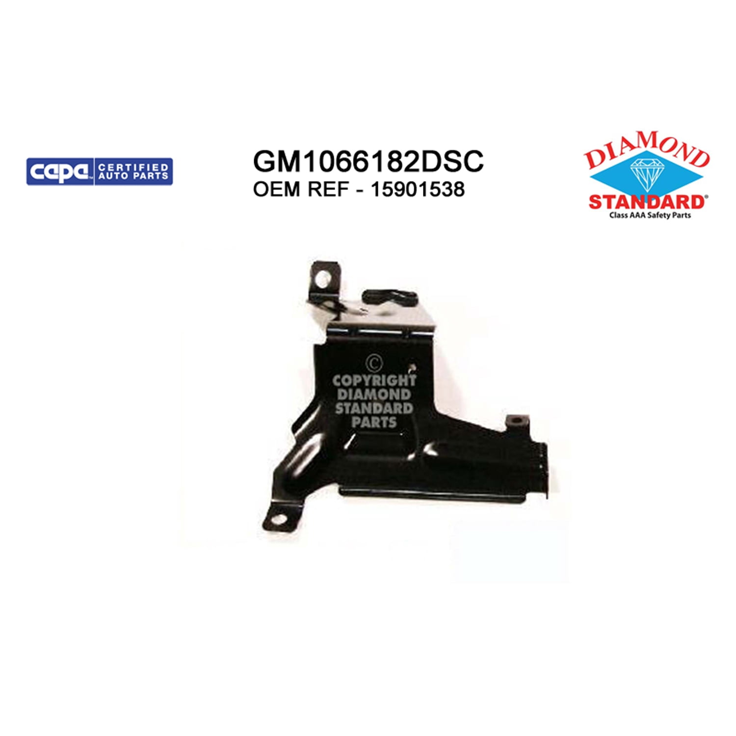 New Aftermarket CAPA Front Driver Side Outer Bumper Mounting Bracket ...