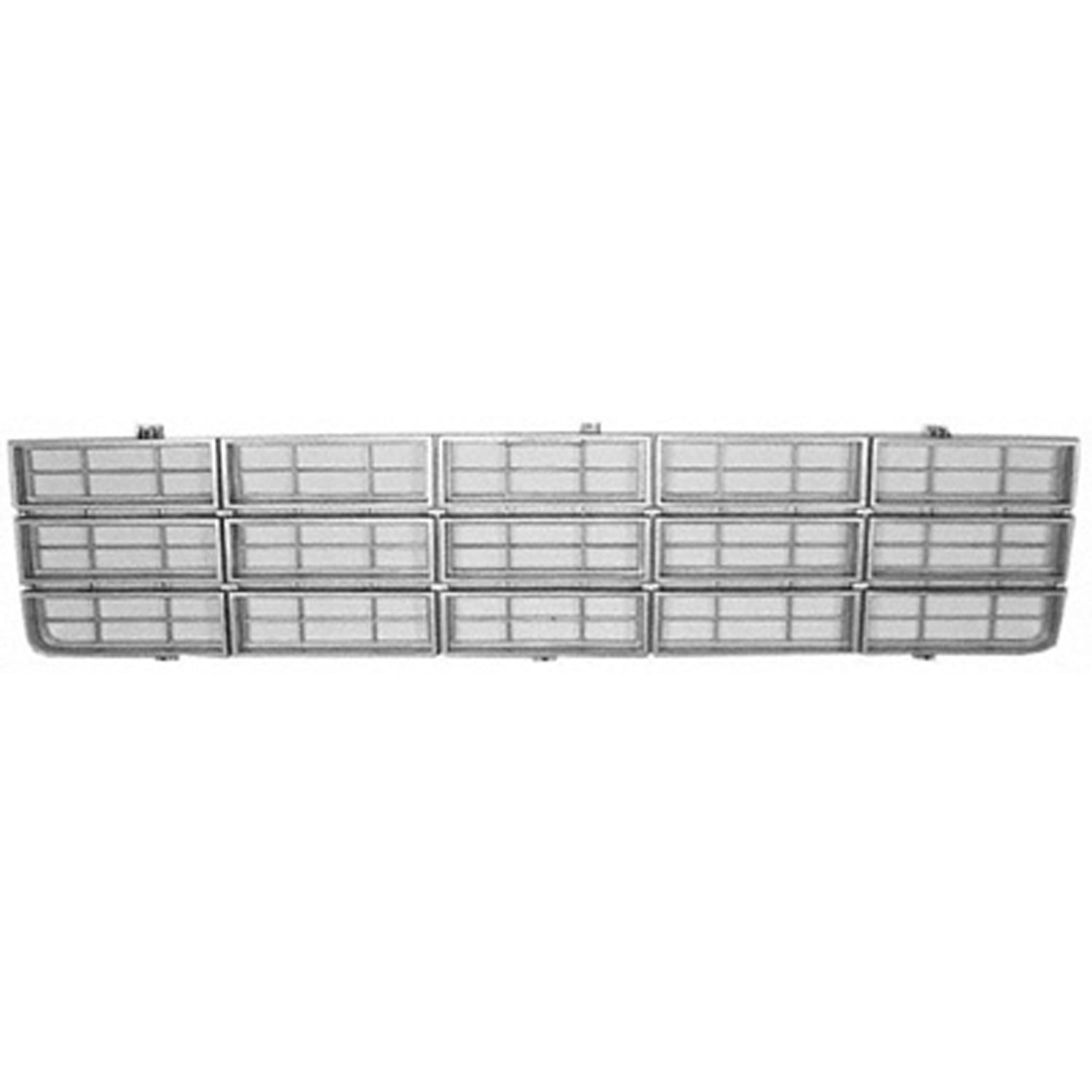 FitRite Auto Parts Front Grille For 1977-1979 Chevy Suburban, Blazer, C/K Pickup - Light Silver Finish, GM1200354