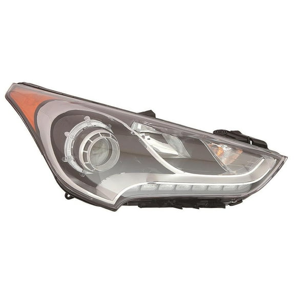 New Aftermarket Premium Fit Passenger Side Headlight Assembly 921022V110 CAPA fits 2013-2017 Hyundai Veloster