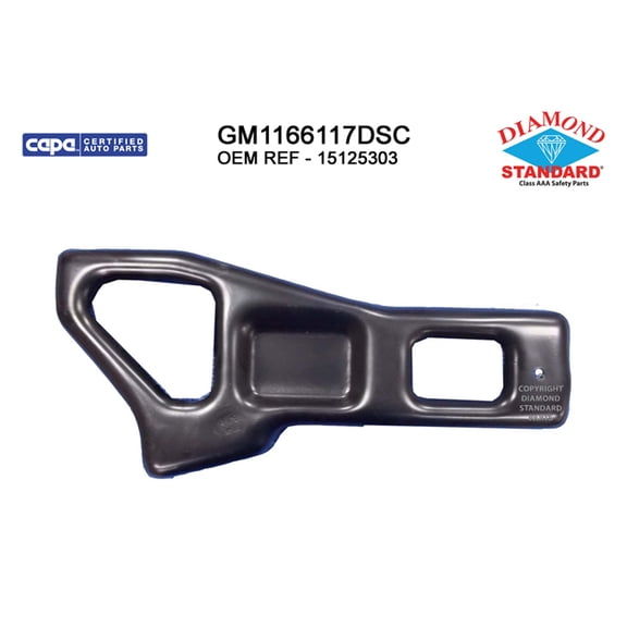 New Aftermarket Premium Fit Rear Driver Side Inner Bumper Mounting Bracket 15125303 CAPA fits 1985-2005 Chevrolet Astro