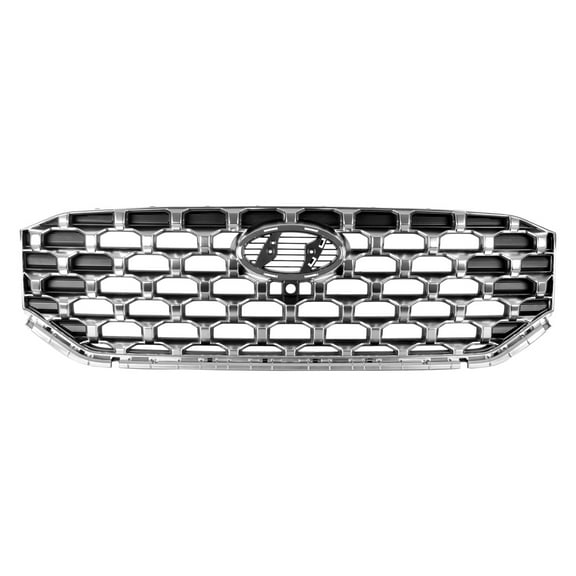 New Aftermarket Premium Fit Satin Nickel Front Grille 863A0S2610 fits 2021-2023 Hyundai Santa Fe Hybrid Limited Sport Utility 4-Door