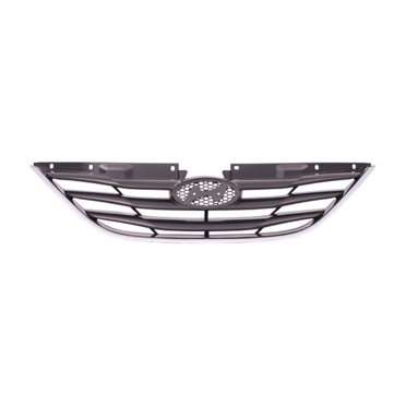 Chrome Front Grille Assembly For 2011-2013 Hyundai Sonata | Upper Grille | Direct Replacement ABS Plastic