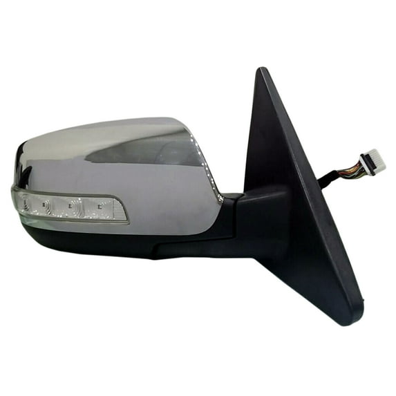 New Aftermarket Premium Passenger Side Door Mirror Power Non Heated Chrome 876201U720 fits 2014-2015 KIA Sorento