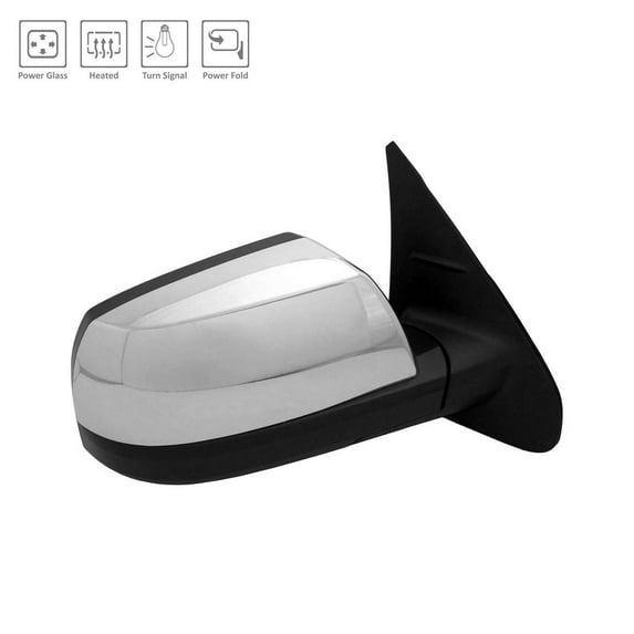 New Aftermarket Side Mirrors Right Heated Power w/o Memory w/Signal Power Folding 879100C510 fits 2014-2017 Toyota Sequoia Limited Sport Utility 4-Door