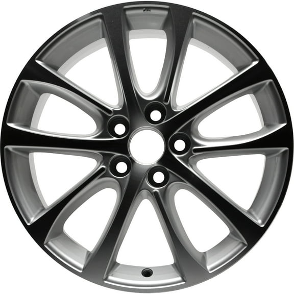 New Aftermarket Slow Machined and Painted Bright Sparkle Silver Alloy Wheel 18 x 7.5 4261107080 fits 2013-2016 Toyota Avalon