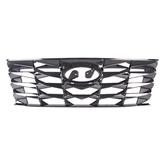 New Aftermarket  Smoked Chrome Front Grille 86350N9100 One Piece fits 2022-2024 Hyundai Tucson Blue Hybrid Sport Utility 4-Door