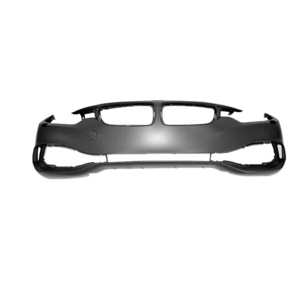 New Aftermarket Unpainted Front Bumper Cover Replaces 51117363284 Without M-Package fits 2014-2016 BMW 428i::Without M Package
