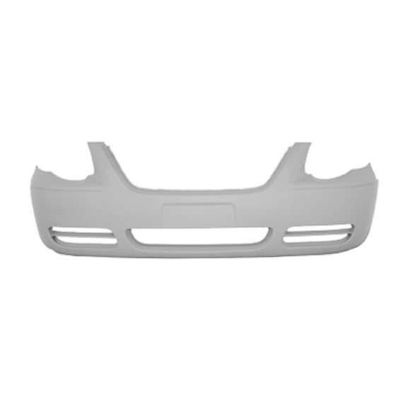 New Aftermarket  Unpainted Front Bumper Cover Replaces 5139120AA Use with 119in Wheel Base fits 2005-2007 Chrysler Town & Country::119in Wheel Base