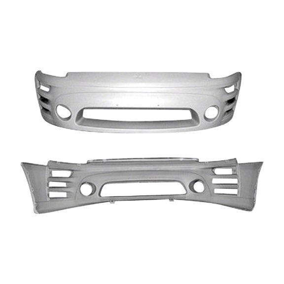 New Aftermarket Unpainted Front Bumper Cover Replaces 6400B280 From 02/2002 Production Date fits 2002-2005 Mitsubishi Eclipse