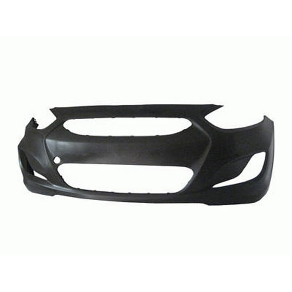 New Aftermarket Unpainted Front Bumper Cover Replaces 865111R000 fits 2012-2013 Hyundai Accent