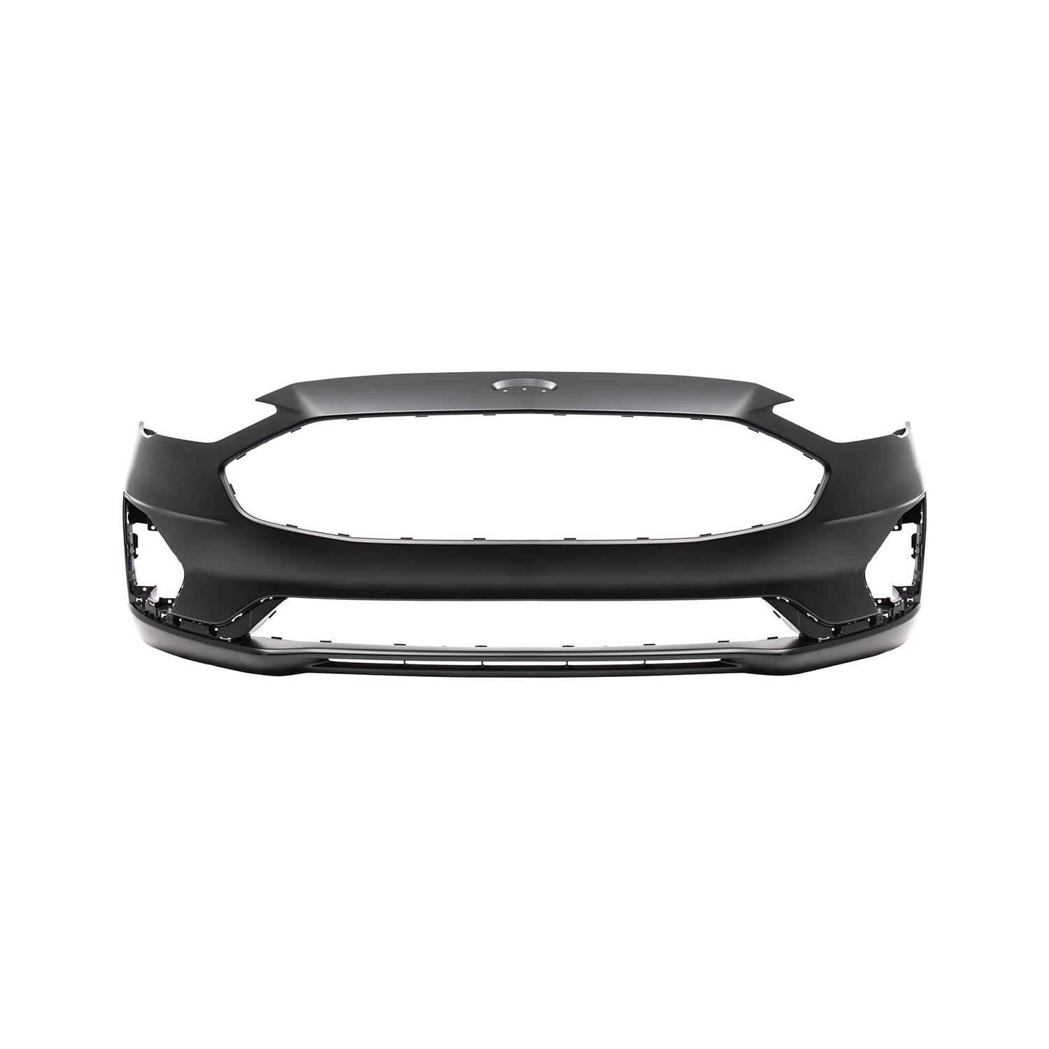 Fusion Front Bumper And Upper Lower Grill With Fog Lights & Cover Compatible With 2019 2020 F-ord Fusion Matte Black