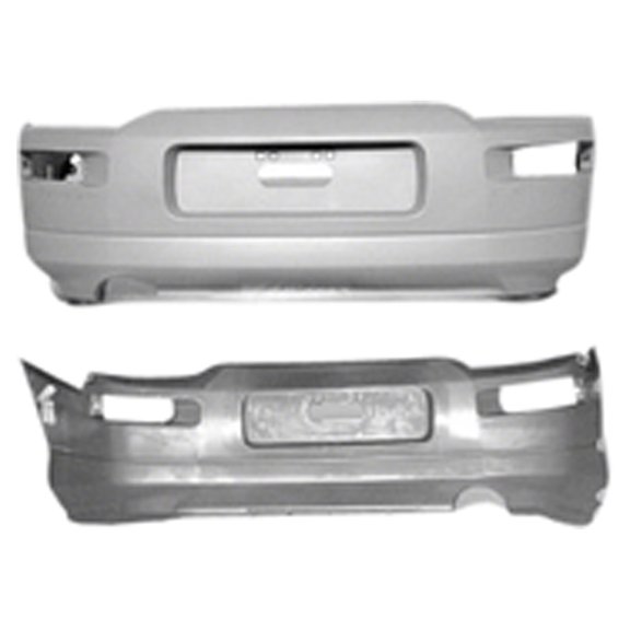 New Aftermarket Unpainted Rear Bumper Cover Replaces 6410A776 fits 2000-2005 Mitsubishi Eclipse