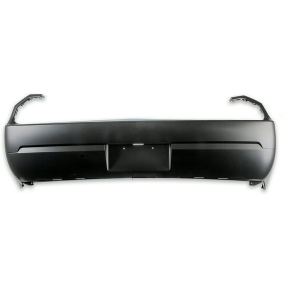 New Aftermarket Unpainted Rear Bumper Cover Replaces 68292069AA Without Park Assist Sensor fits 2008-2014 Dodge Challenger