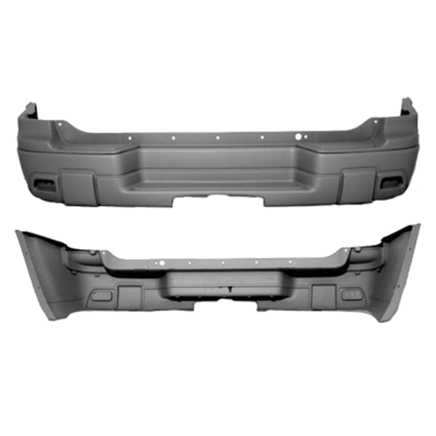 New Aftermarket Unpainted Rear Bumper Cover Replaces 88937016 Excludes ...