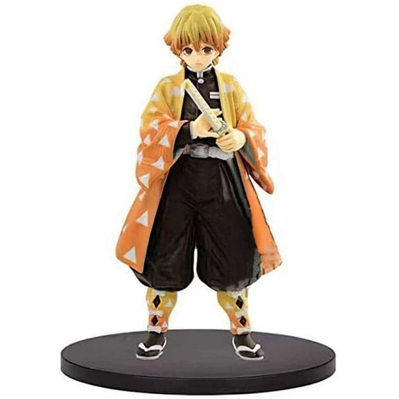 New Anime Desktop Ornament , Demon Slayer Agatsuma Zenitsu PVC Collectible Character Statue Collectibles