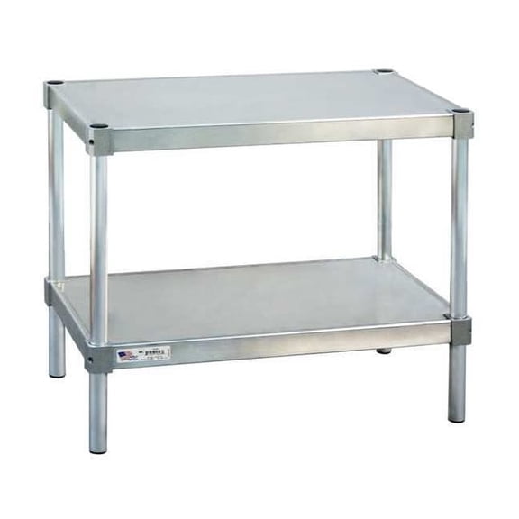 New Age Industrial Fixed Work Table,Aluminum,20" W,20" D 22024ES30P