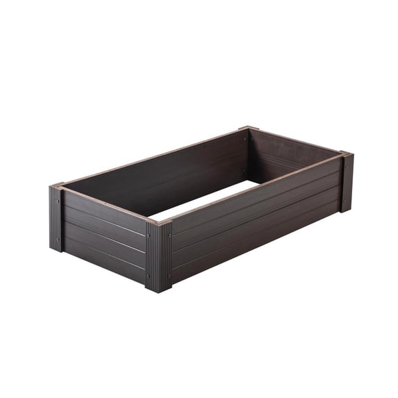 New Age Garden® 2x4 ECOFLEX Garden Bed, Walnut