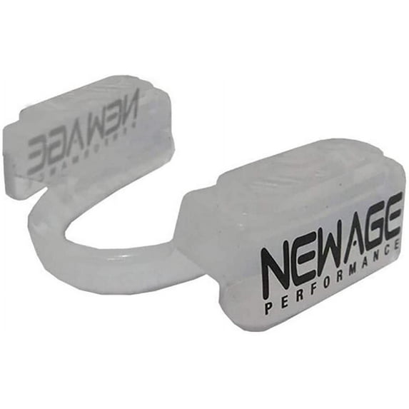 New Age Performance 5DS Universal Sports and Fitness Mouthpiece - Non-Contact - Lower Jaw - Case Included - Clear