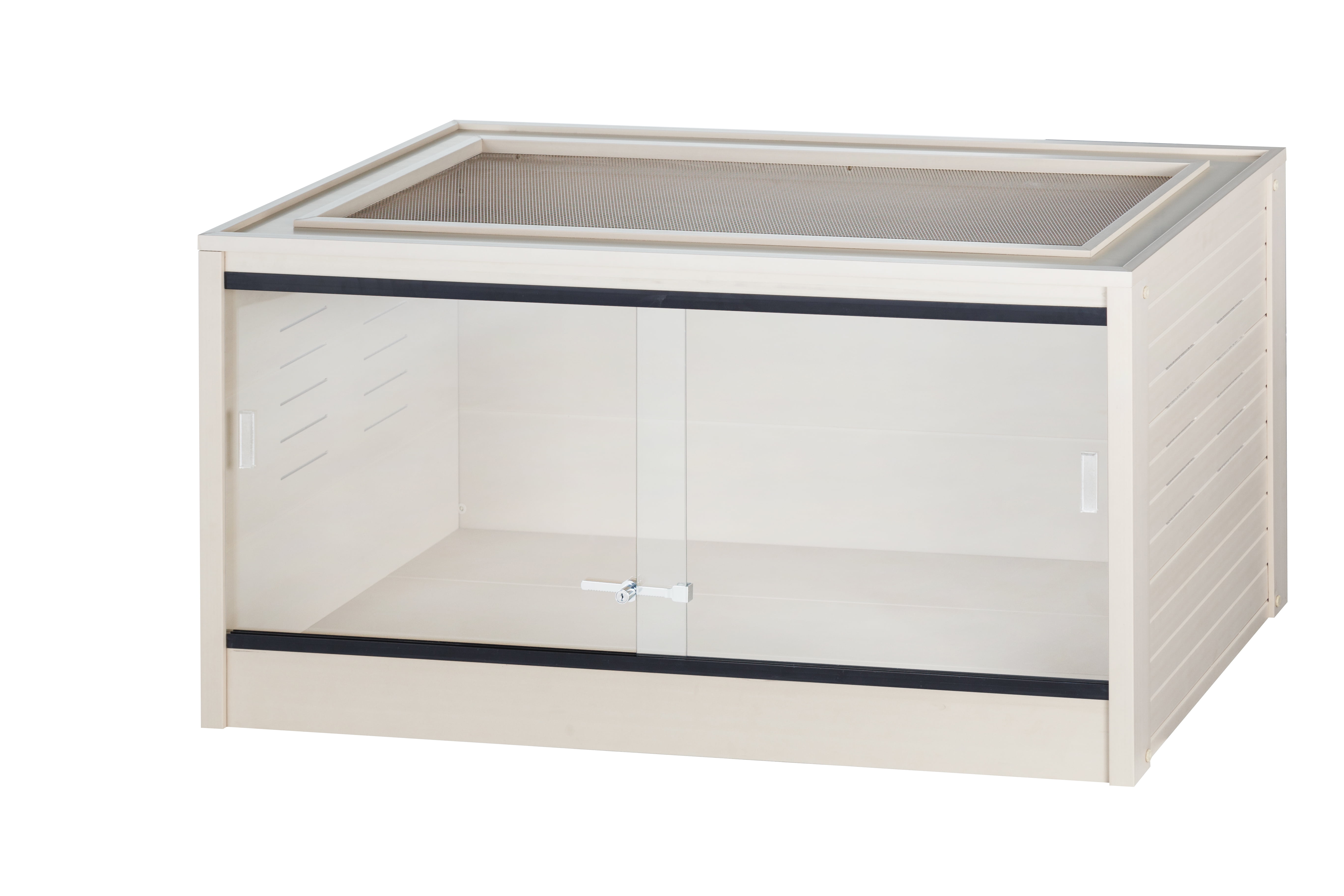 New Age Pet ECOFLEX 36 in. Mojave Reptile Terrarium Lounge Durable Composite Habitat with Ventilated Side Panels Removable Sliding Glass Doors
