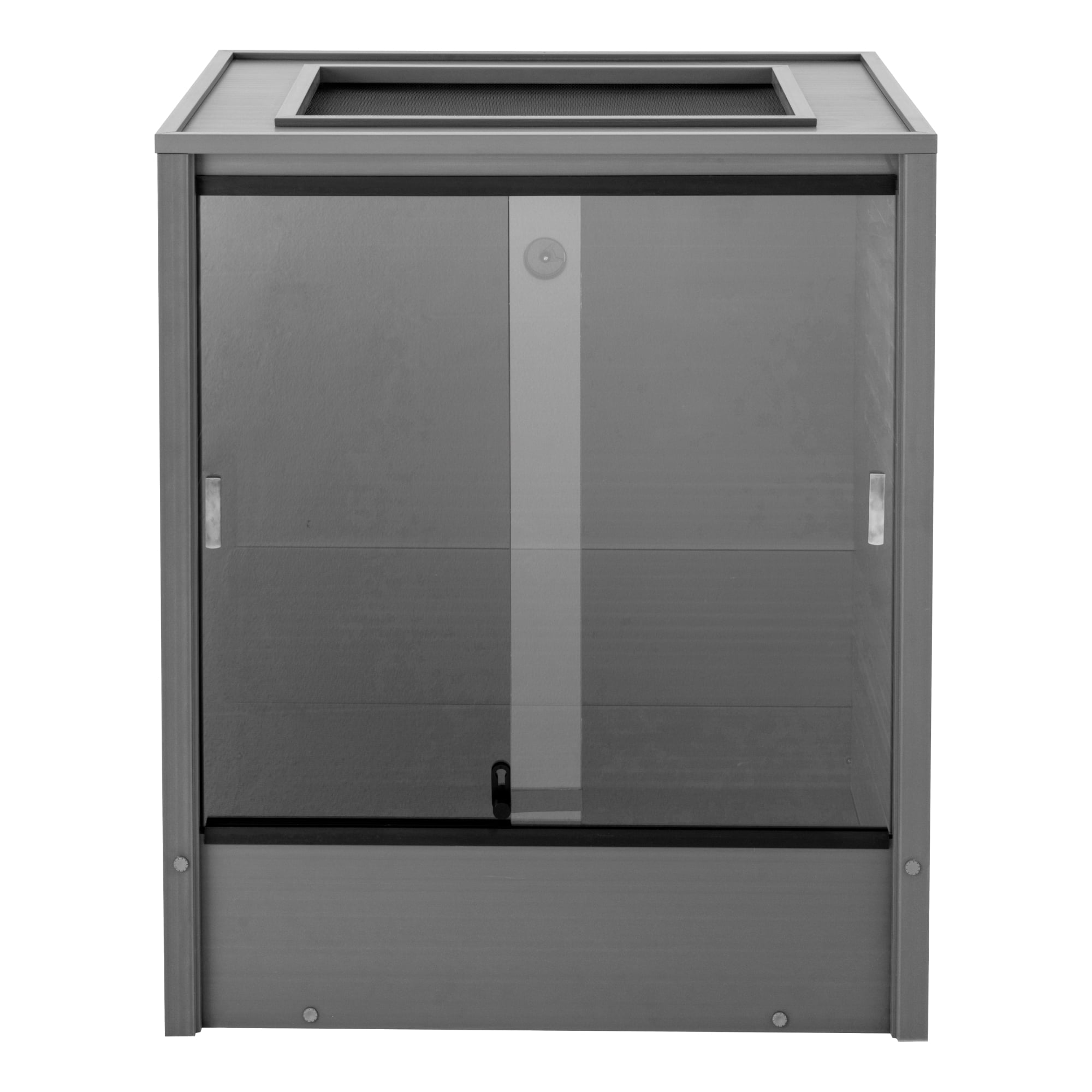 Gray ECOFLEX Vertical Reptile Habitat with Glass Doors