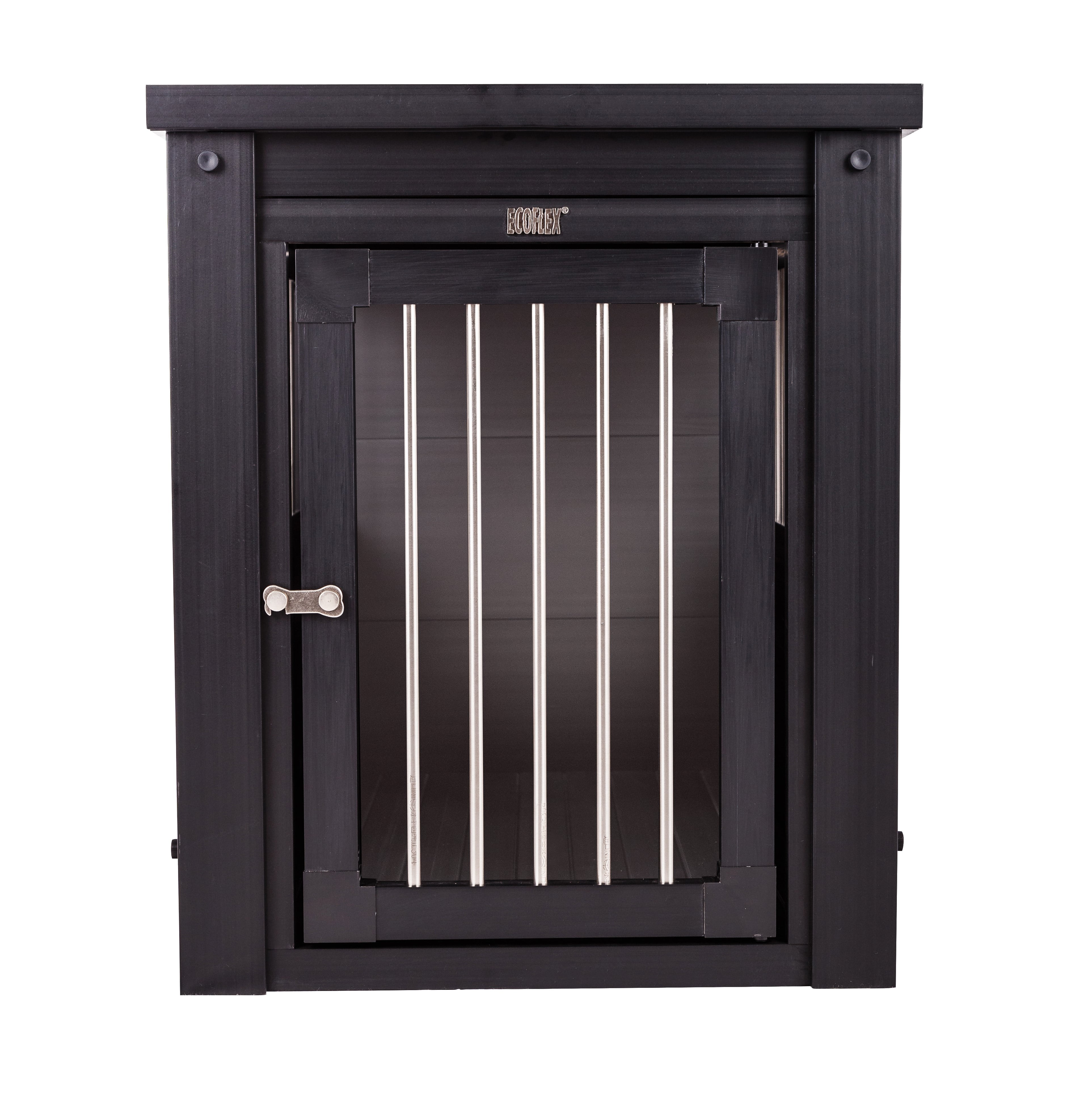 New Age Pet ECOFLEX Dog Crate End Table Espresso Medium