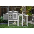 thumbnail image 1 of New Age Pet® ECOFLEX® Hampton Chicken Coop and Pen, Moisture and Odor Resistan Built-In Ventilation, 2 Compartment Nesting Box, Roosting Bars, Easy Clean Tray, NeveRust Stainless Steel Mesh, 1 of 7