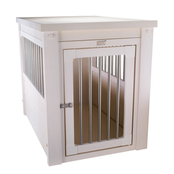 Open Box New Age Pet ECOFLEX® InnPlace Dog Crate & End Table, Indoor Furniture Style Pet Kennel