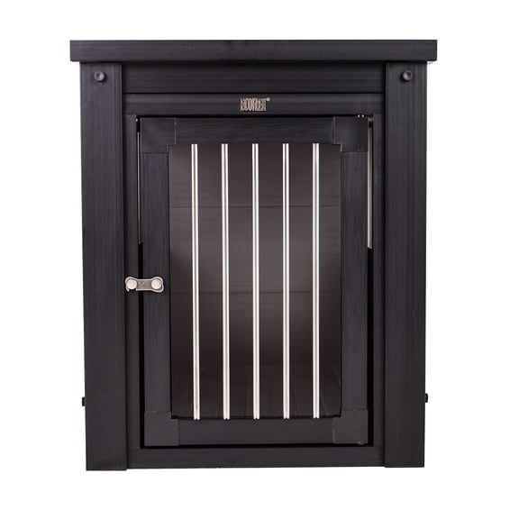 Open Box New Age Pet ECOFLEX InnPlace Dog Crate & End Table, Indoor Furniture Style Pet Kennel
