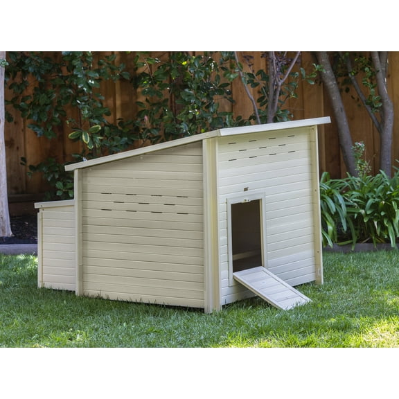 New Age Pet® ECOFLEX® Fontana Jumbo Chicken Coop, in Red or Tan, for 4 to 6 Chickens