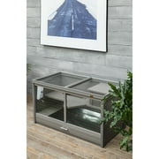 New Age Pet® ECOFLEX® Jumbo Park Avenue Indoor Rabbit Hutch, Durable Composite, Scratch-Resistant Polycarbonate Panel, NeveRust Stainless Steel Mesh Lid, Easy Assembly Holds 2 Rabbits Comfortably