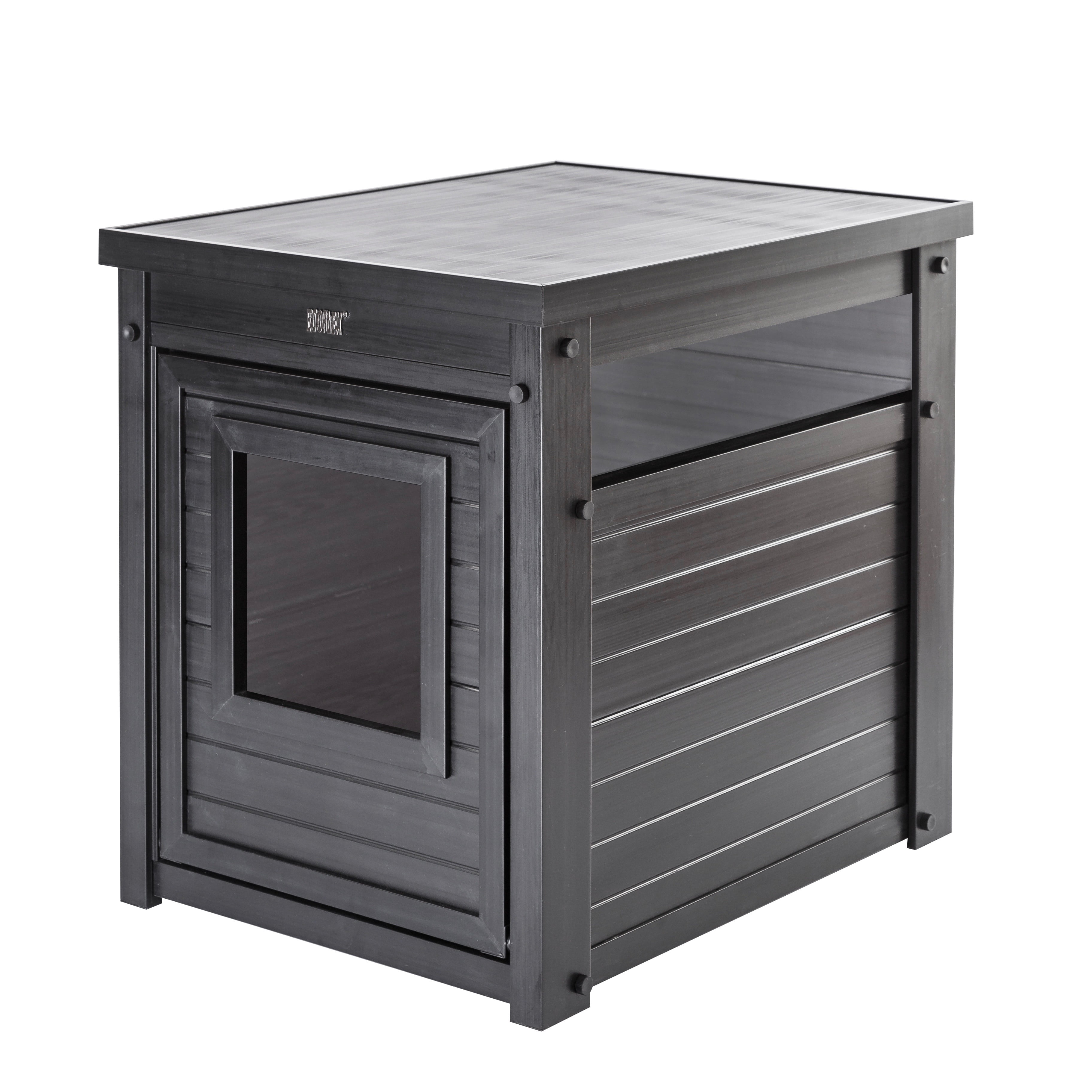 Espresso Black ECOFLEX Litter Box Enclosure End Table