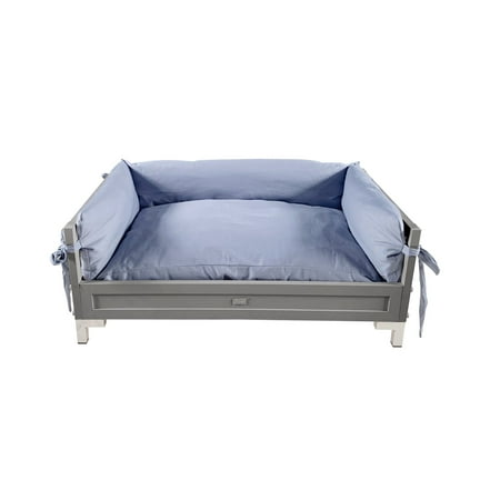 New Age Pet ECOFLEX® Manhattan Raised Dog Bed, Memory Foam Cushion in L or XL