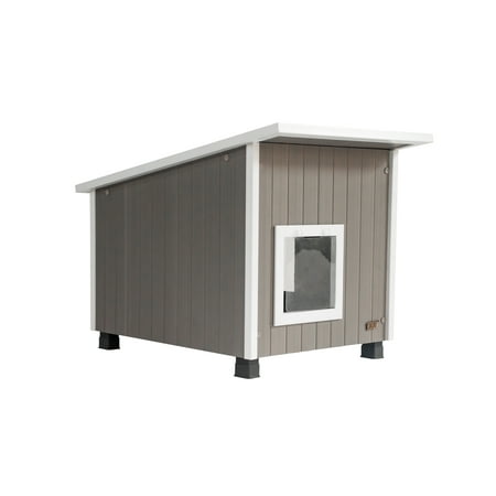 New Age Pet® ECOFLEX® Outdoor Cat House X Large Weather Resistant, Raised Floor