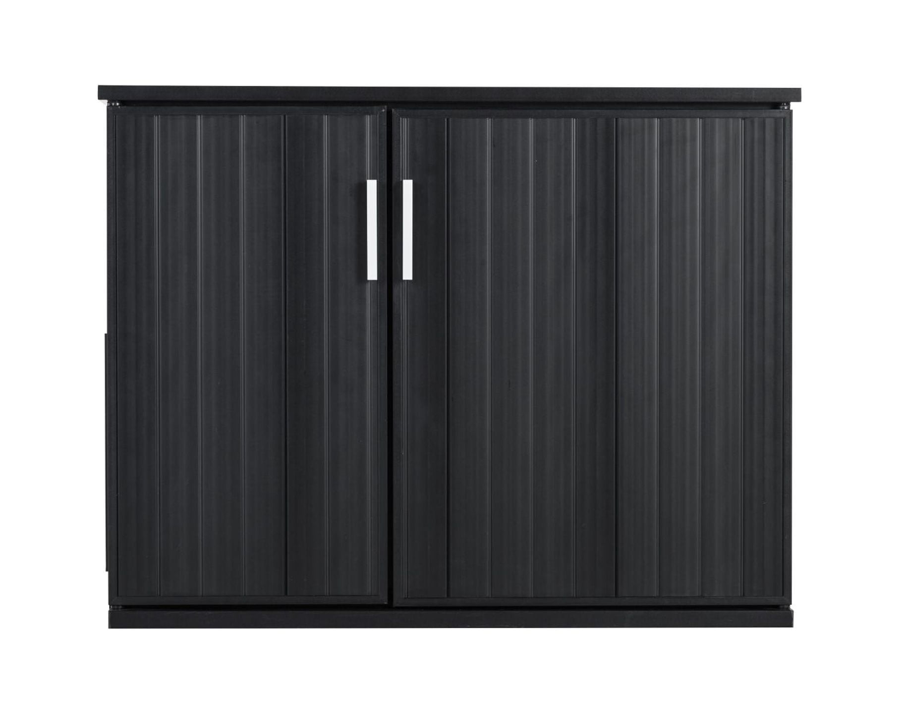 Espresso Black Freestanding Plastic Litter Box Enclosure Table