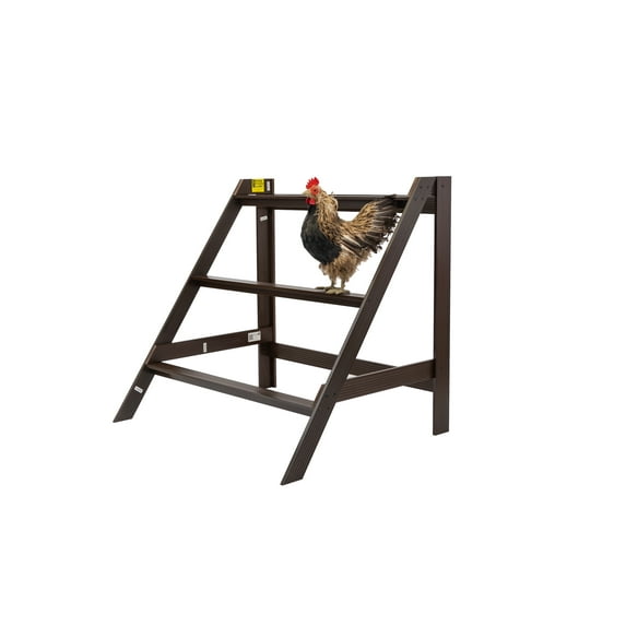 ECOFLEX® Restful Roost Chicken Perch Large L-Shape Roosting Bar, Non-Toxic, Moisture & Odor Resistant, Ergonomic 3" Wide Flat Surface