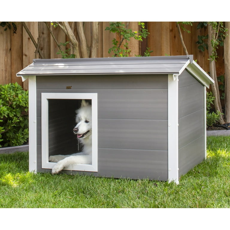 New Age Pet ECOFLEX Rustic Lodge Dog House, Jumbo, Weather