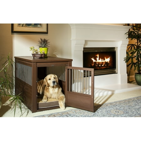 New Age Pet ECOFLEX® InnPlace Dog Crate & End Table, Indoor Furniture Style Pet Kennel