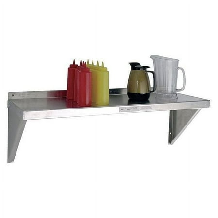 New Age Industrial Aluminum Wall Shelf, 18"D x 24"W x 13-1/4"H, Silver 95634