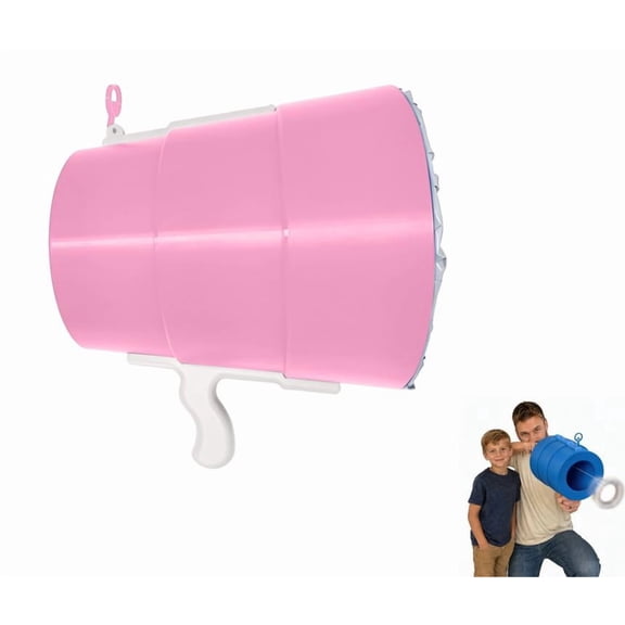 New Air Cannon Toy, Competitive Fart Cannon for Sibling Rivalry, Lightweight Design for Small Hands, Perfect for Friendly Competitions and Laughs (Red)