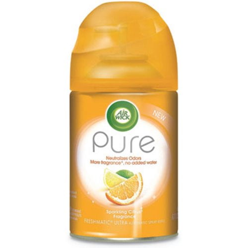 New Air Wick Automatic Pure Refill, Sparkling Citrus, 6.17 oz, 6 Bottles ,Each