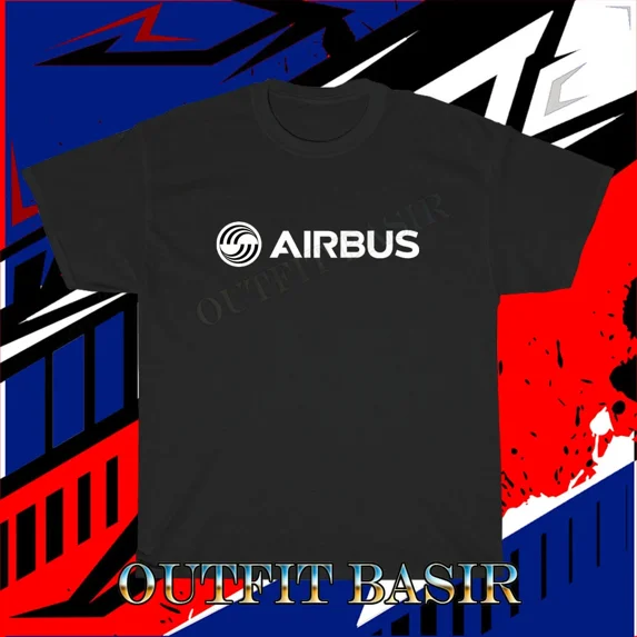 New Airbus Logo White T-Shirt Funny Size S to 5XL