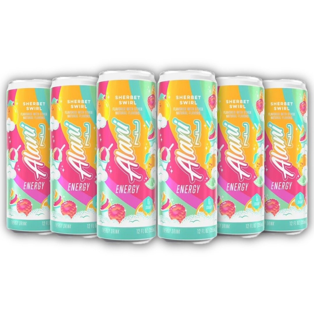 Alani Nu, Energy Drink, Sherbet Swirl Flavor, 12 fl oz Cans, 6