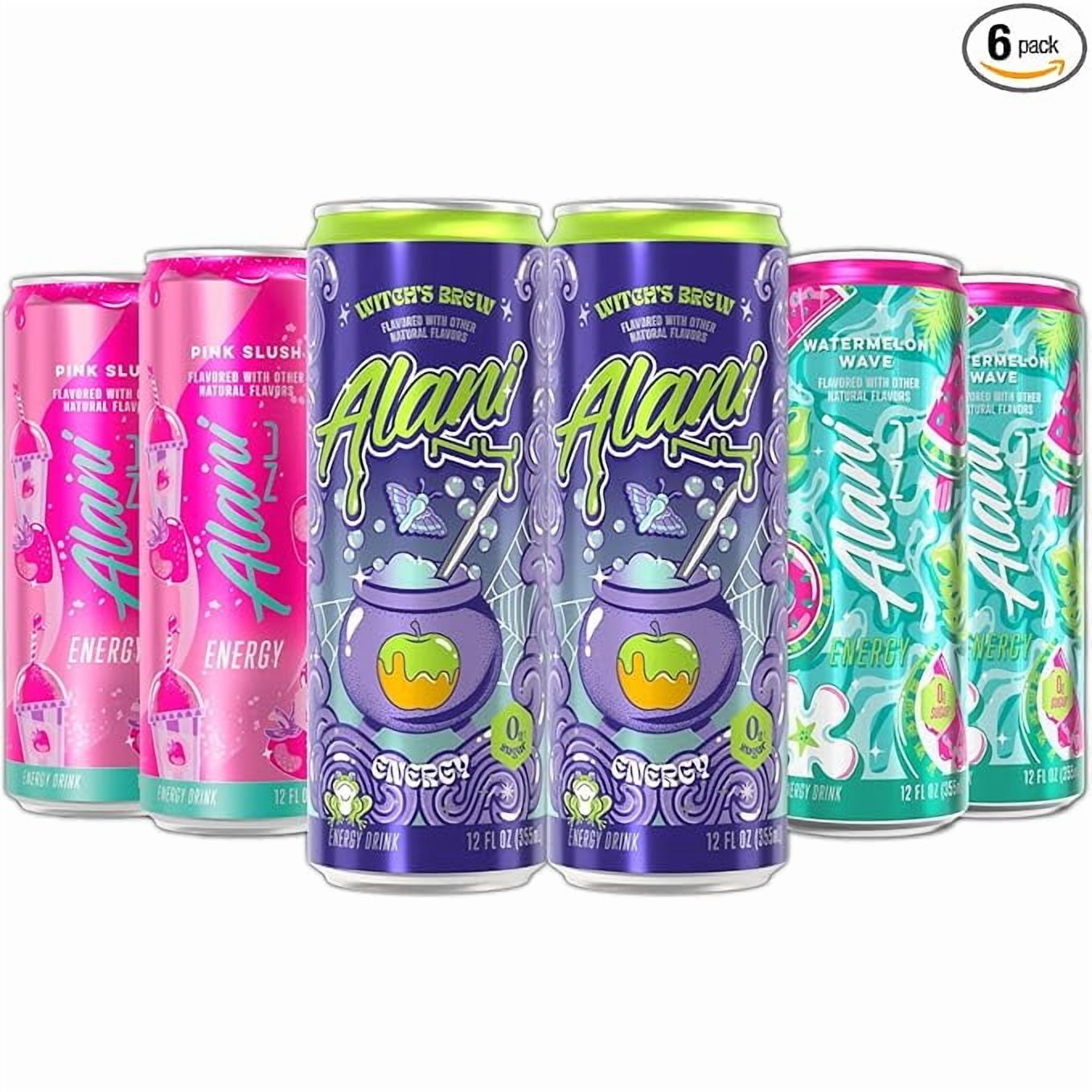 New Alani Energy Drinks Witch's Brew, Pink Slush, Watermelon Wave