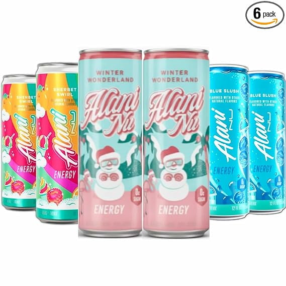 New Alani Energy Drinks, Witches Brew Flavor - Sugar-Free, Low-Calorie, 200mg Caffeine, Energy Boost Drink 12 fl oz (Pack of 6)