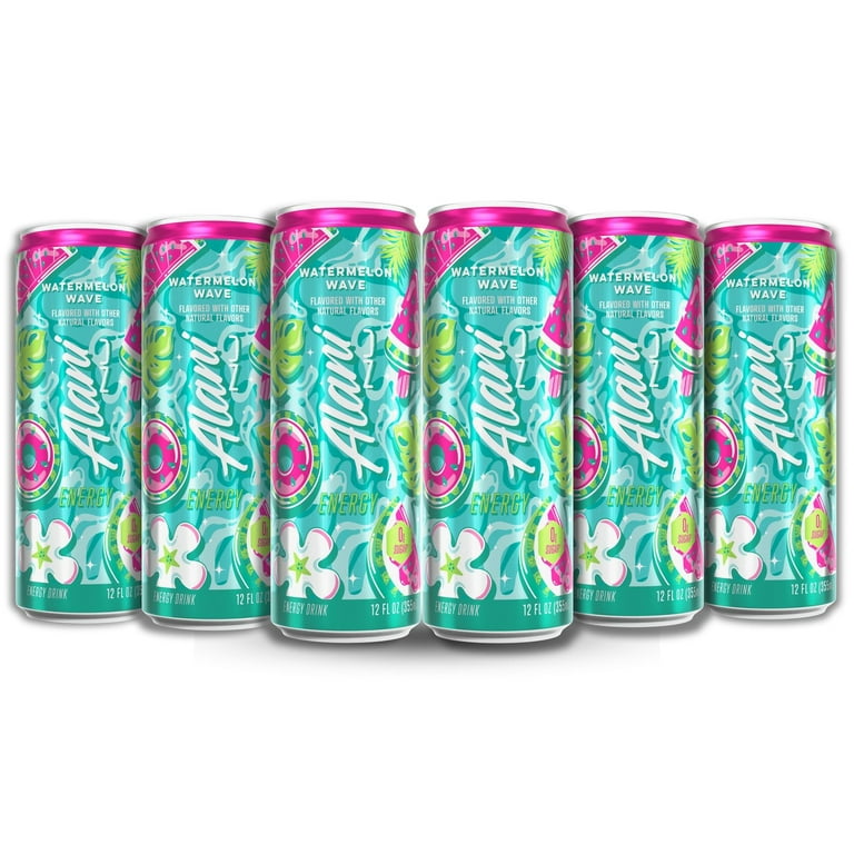 Enjoy Alani Nu Watermelon Wave Energy Drink with 200mg caffeine, B